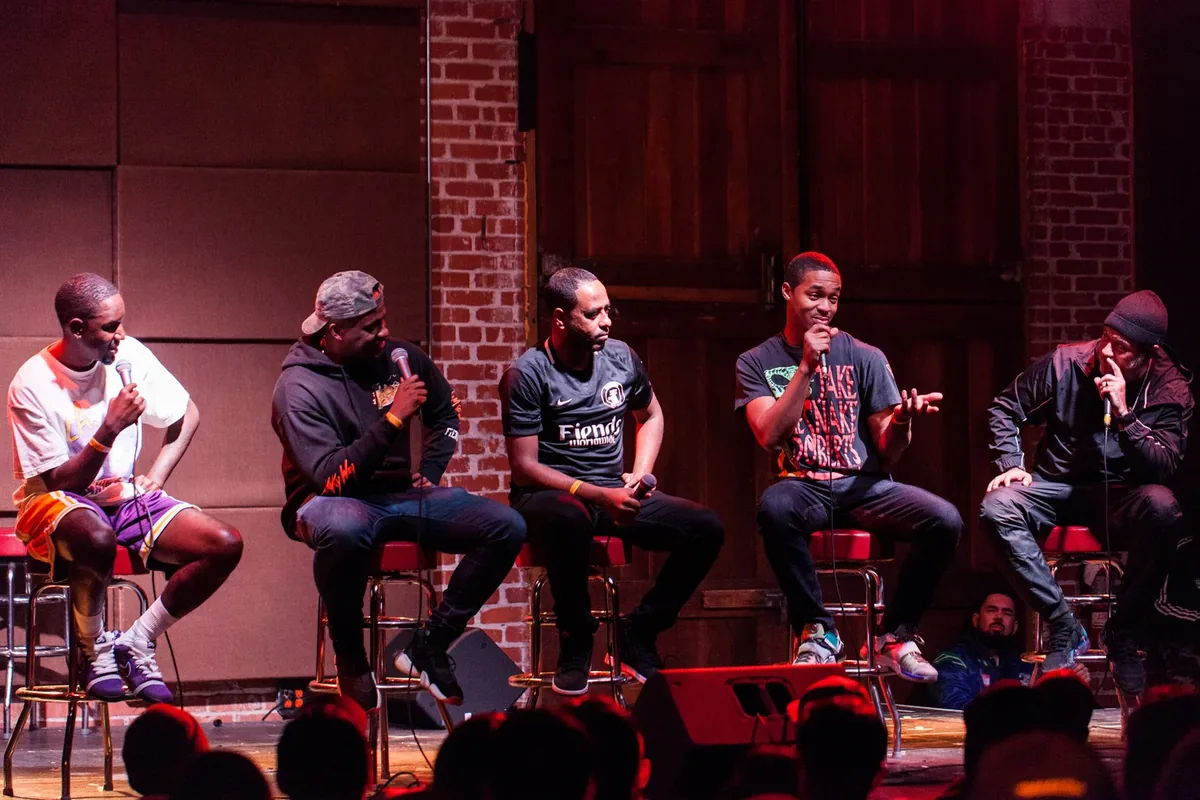 BOMM on stage in Los Angeles